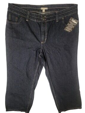 Woman Within capris blue jean plus size 20W